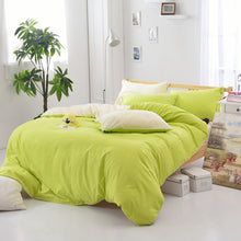 Duvet cover quilt cover set bedding sets modern design bed sheet nordic flat sheet Solid color green gray