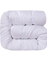 Solid White Home Double Fill Down Alternative Comforter Microfiber Cover Medium Weight for All Season