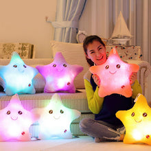 Colorful Body  Pillow Star Glow LED Luminous Light Pillow Cushion Soft Relax Gift Smile 5 Colors Body Pillow