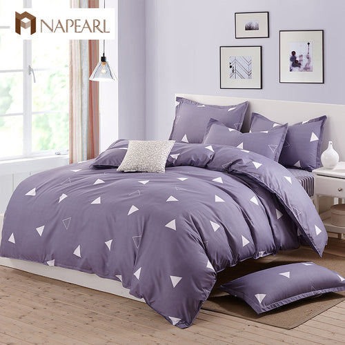 Bedding sets printed polyester and cotton home textile duvet cover simple geometric design bed cover bed sheet twin full king